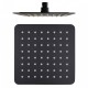 200mm 8 inch Stainless steel Super-slim Square Nero Black Rainfall Shower Head 